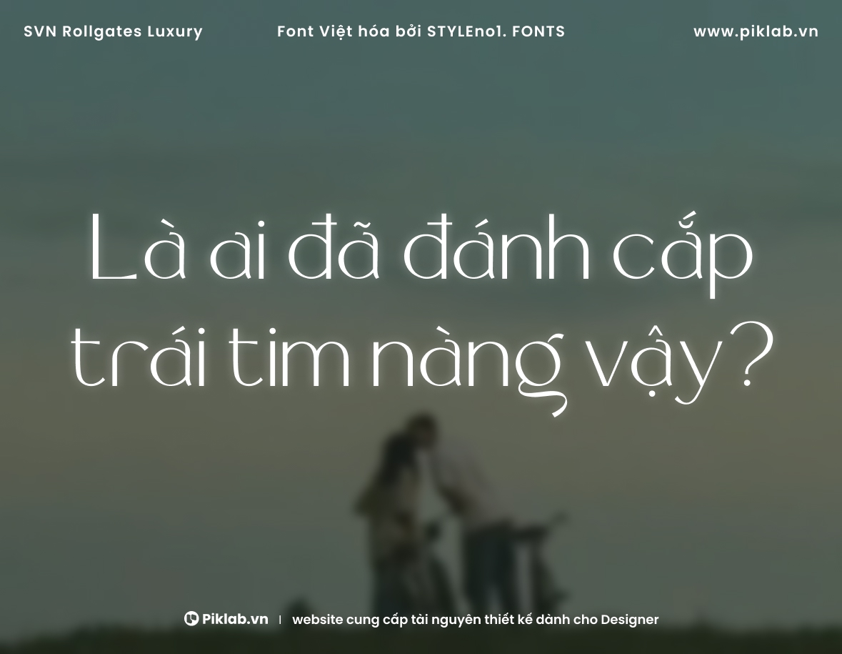 Font Việt hóa SVN Rollgates Luxury